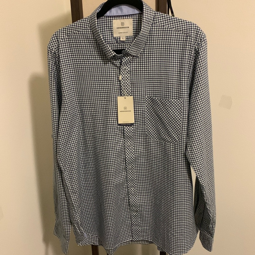 Henderson super slim fit cotton men’s button up shirt